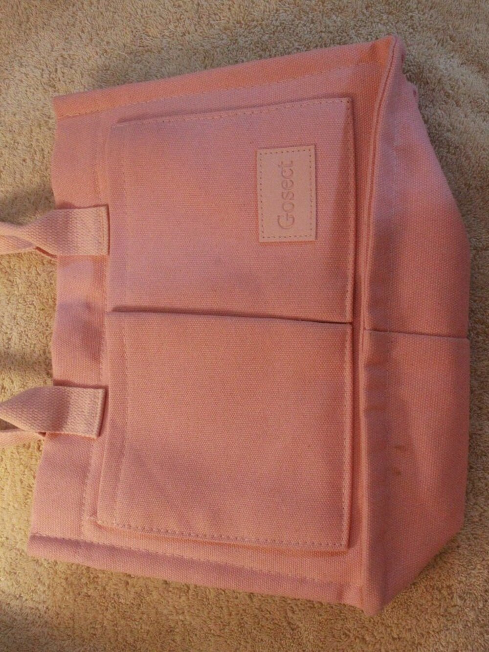 Goseet Pink Canvas Tote Bag